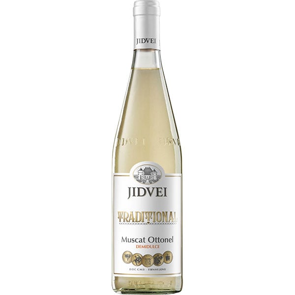 Vin alb demidulce Jidvei Traditional Muscat Ottonel, 0.75L, 6 sticle