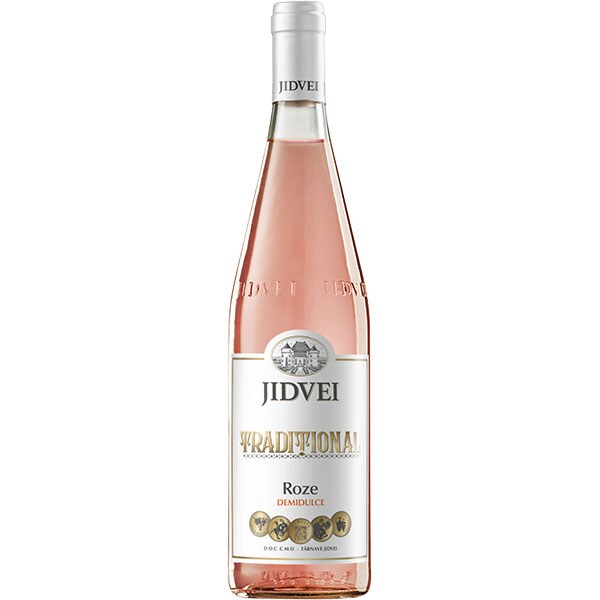 Vin Rose demidulce Jidvei Traditional Rose, 0.75L, 6 sticle