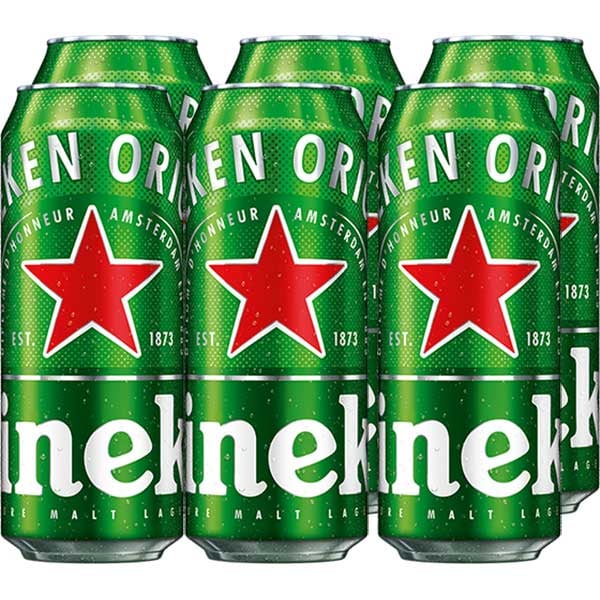 Bere blonda Heineken promo bax 0.5L x 6 cutii