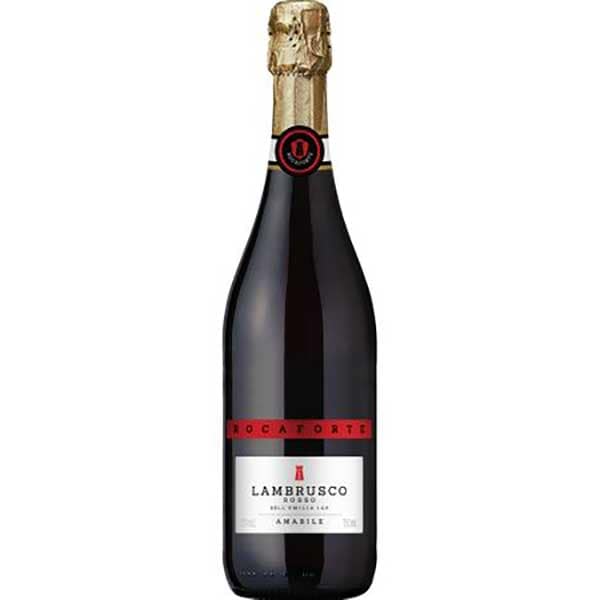 Vin spumant rosu demidulce Rocaforte Lambrusco Rosso, 0.75L
