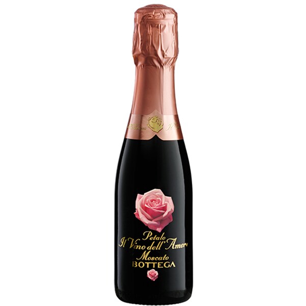 Vin spumant prosecco BOTTEGA Petalo Amore Moscato Miniatura, 0.2L