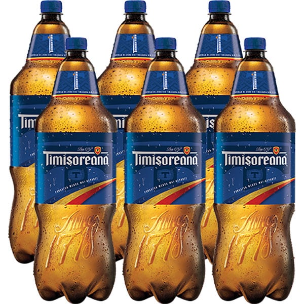 Bere blonda TIMISOREANA bax 2.25L x 6 sticle