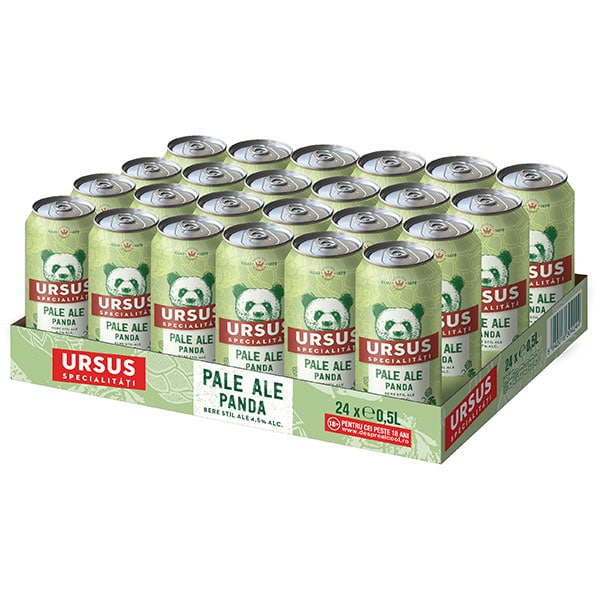 Bere blonda Ursus Pale Ale bax 0.5L x 24 cutii