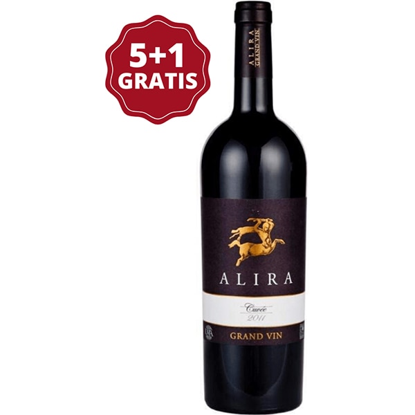 Vin rosu sec Crama Alira Grand Vin Cuvee, 0.75L, 5+1 sticle