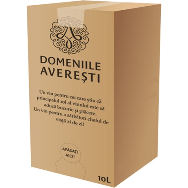 Vin rosu sec Domeniile Averesti Cabernet Sauvignon, 10L, Bag in Box