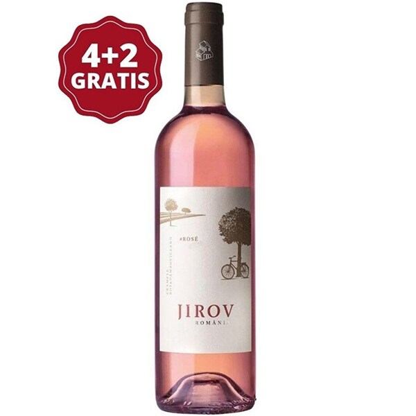 Vin rose demisec Corcova Jirov Rose, 0.75L, 6 sticle