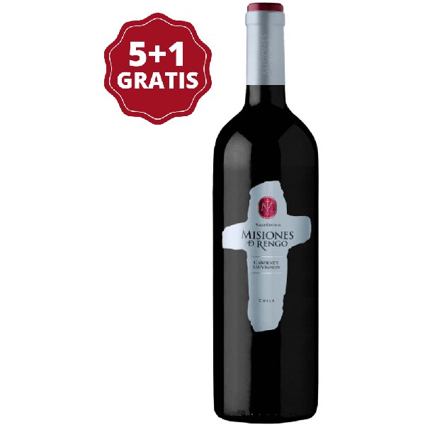 Vin rosu sec Misiones de Rengo Varietal Cabernet Sauvignon 0.75L, 5+1 sticle
