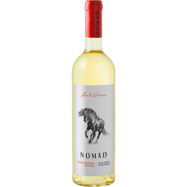 Vin alb sec Domeniile Sahateni Aurelia Visinescu Nomad Sauvignon Blanc, 0.75L