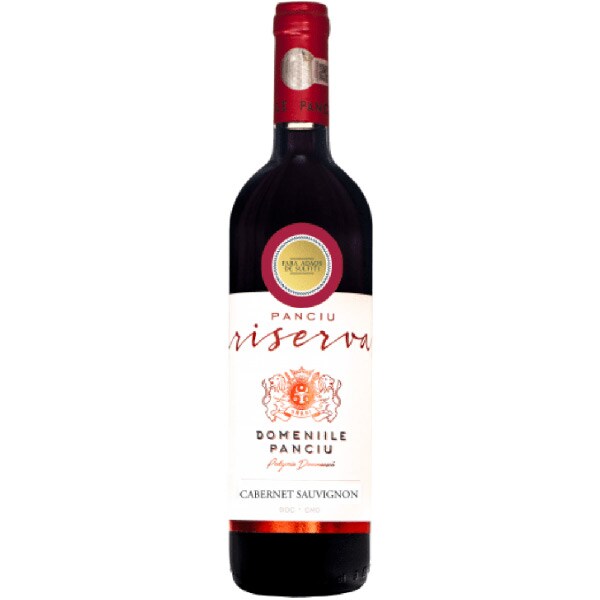 Vin rosu sec Domeniile Panciu Riserva Cabernet Sauvignon Fara Adaos de Sulfiti, 0.75L