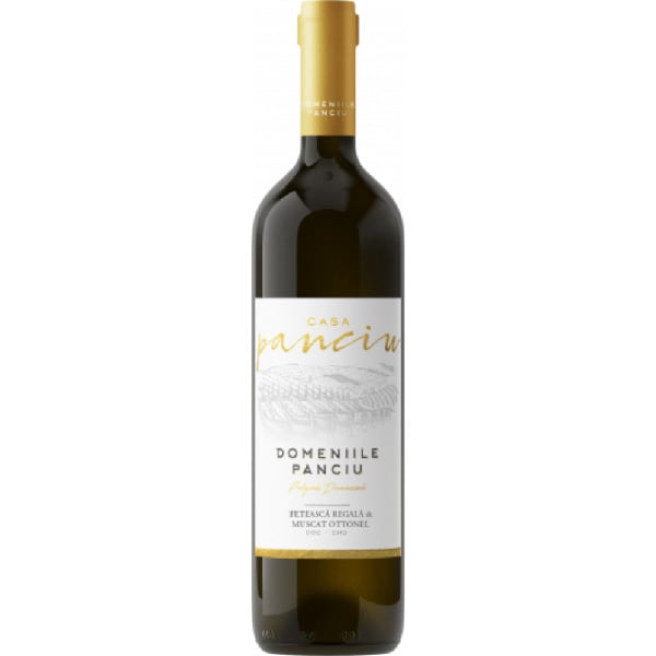Vin alb demisec Domeniile Panciu Feteasca Regala si Muscat Ottonel, 0.75L