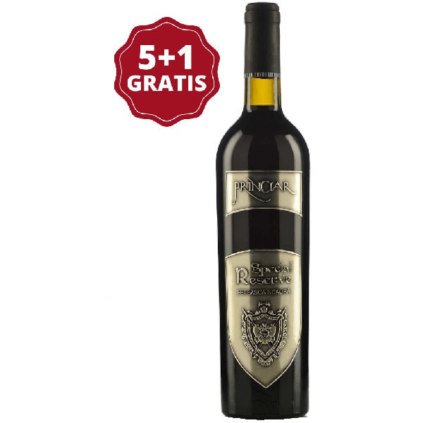 Vin rosu sec Domeniile Tohani Princiar Special Reserve Feteasca Neagra, 0.75L, 5+1 sticle