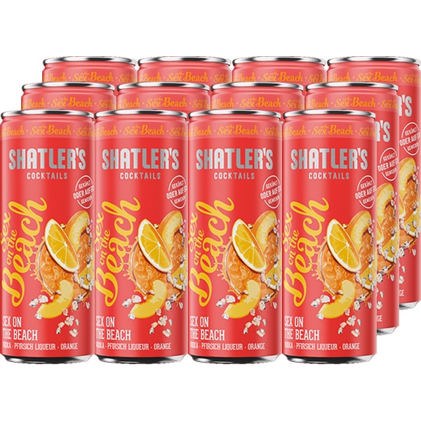 Cocktail Shatler's Sex On The Beach bax 0.25L x 12 doze