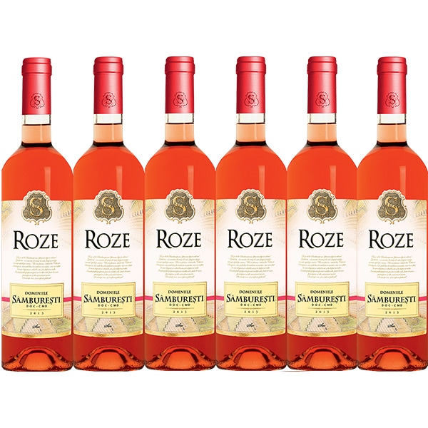 Vin rose sec Domeniile Samburesti Roze 2021, 0.75L, bax 6 sticle