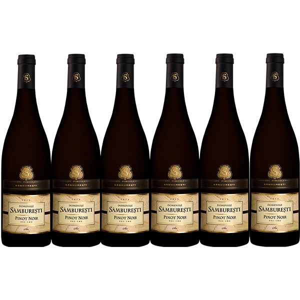 Vin rosu sec Domeniile Samburesti Pinot Noir 2019, 0.75L, bax 6 sticle