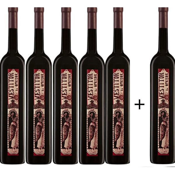 Vin rosu sec Crama Oprisor Vestitor de Crama Oprisor, 1.5L, 5+1 sticle