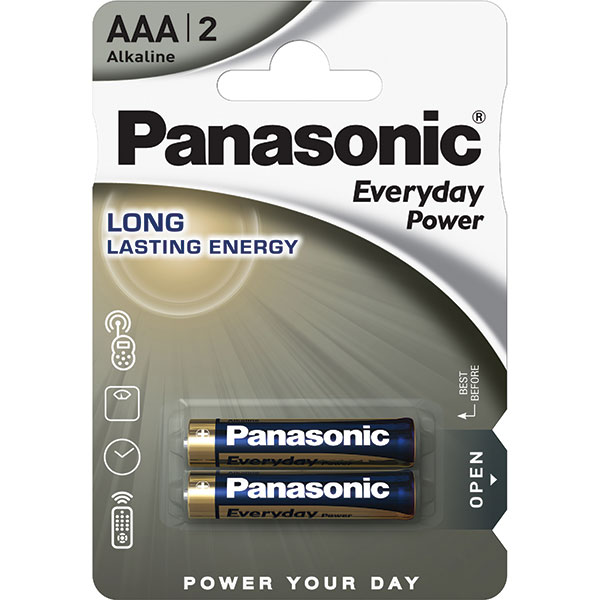 Baterii PANASONIC Everyday Power LR03/AAA, 2 bucati