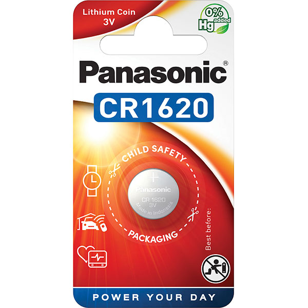 Baterie PANASONIC Lithium Coin CR-1620L
