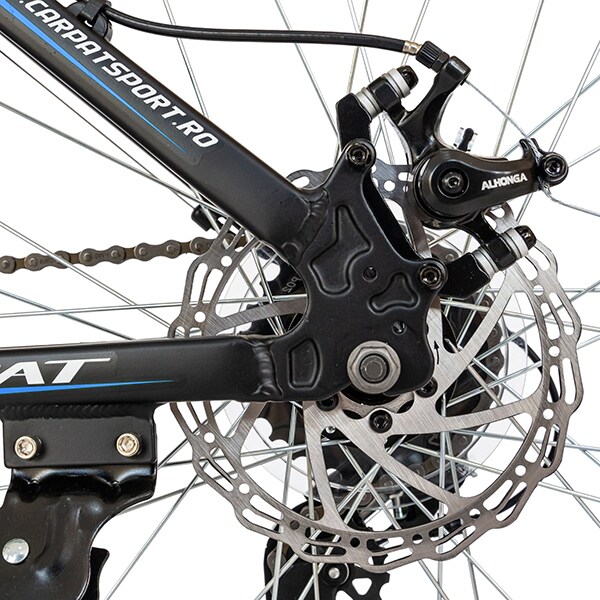 Bicicleta de munte CARPAT C2499A, 24", cadru aluminiu, negru-albastru