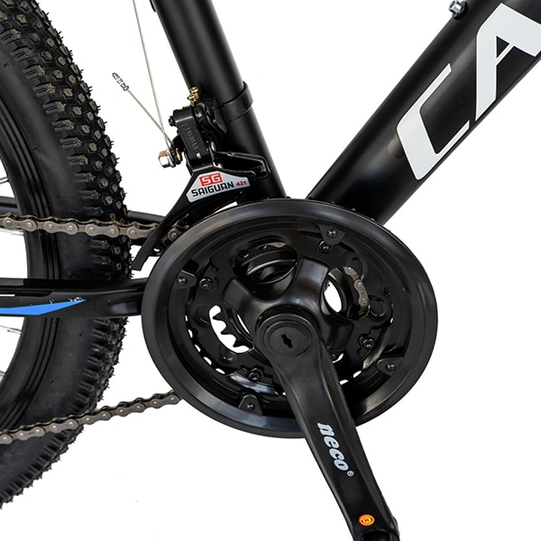 Bicicleta de munte CARPAT C2499A, 24", cadru aluminiu, negru-albastru