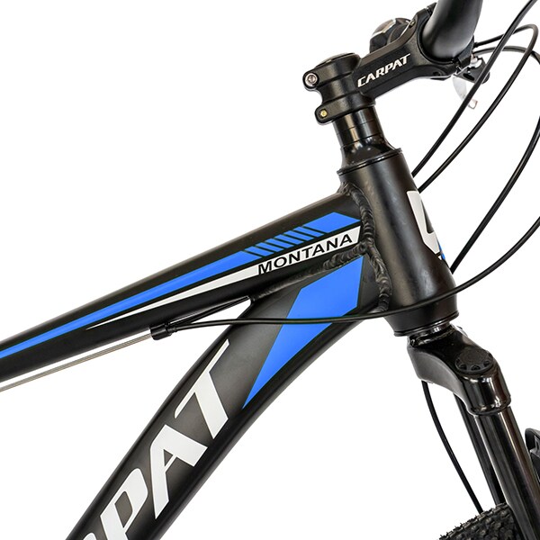Bicicleta de munte CARPAT C2499A, 24", cadru aluminiu, negru-albastru
