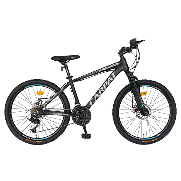 Bicicleta MTB CARPAT C2499A, 24", aluminiu, negru-gri