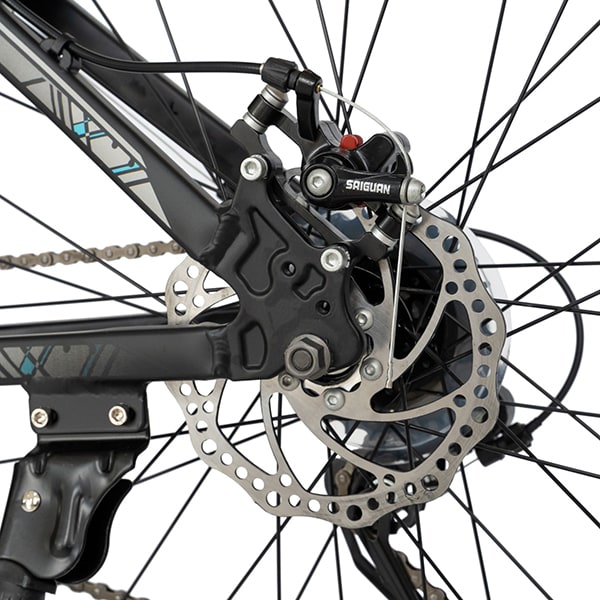 Bicicleta MTB CARPAT C2499A, 24", aluminiu, negru-gri