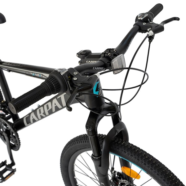 Bicicleta MTB CARPAT C2499A, 24", aluminiu, negru-gri