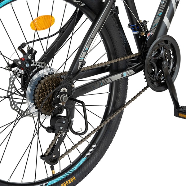 Bicicleta MTB CARPAT C2499A, 24", aluminiu, negru-gri