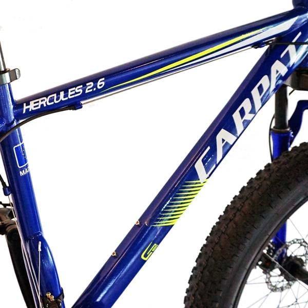 Bicicleta FAT BIKE CARPAT Hercules C2619B, 26", cadru otel, albastru-galben