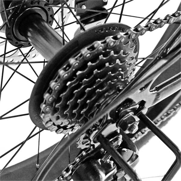 Bicicleta FAT BIKE CARPAT Hercules C2619B, 26", cadru otel, negru-rosu