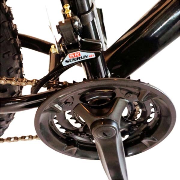 Bicicleta FAT BIKE CARPAT Hercules C2619B, 26", cadru otel, negru-rosu