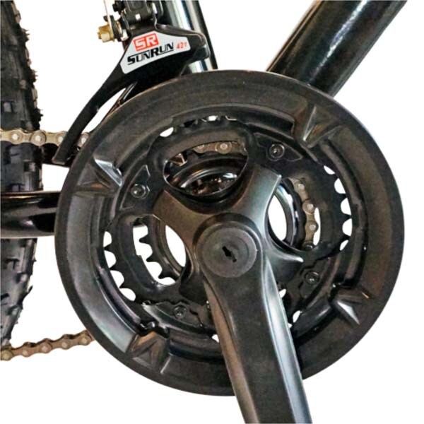 Bicicleta FAT BIKE CARPAT Hercules C2619B, 26", cadru otel, negru-rosu