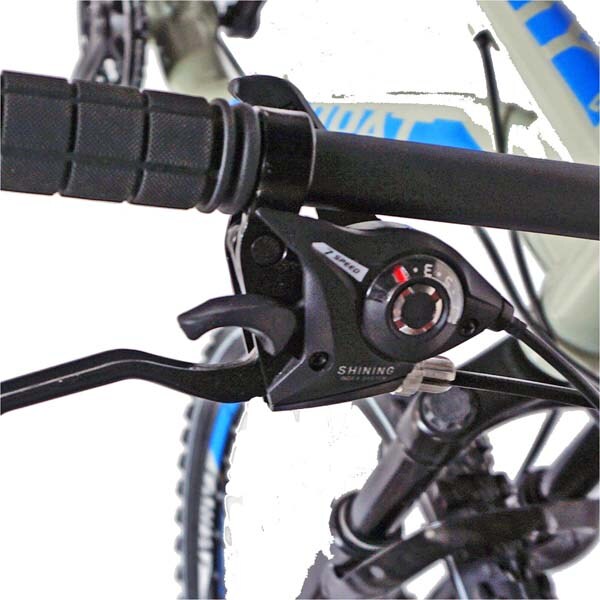 Bicicleta Mountain Bike-HT CARPAT Galaxy C2693B, 26", cadru aluminiu, gri-albastru