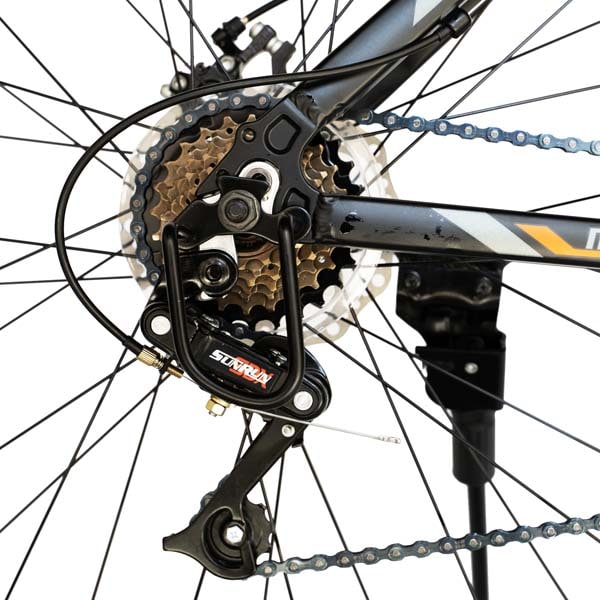 Bicicleta de munte CARPAT Montana C2999A, 29", cadru aluminiu, negru-portocaliu