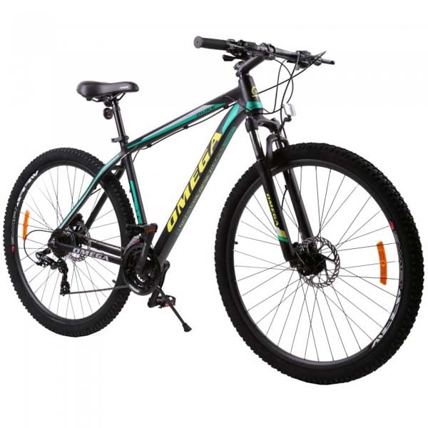 Bicicleta Mountain Bike OMEGA Duke, 29", negru-verde-galben