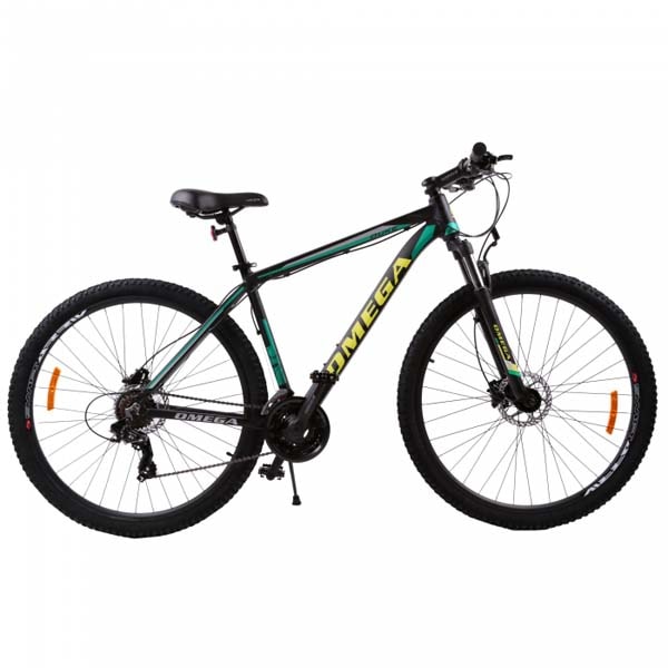 Bicicleta Mountain Bike OMEGA Duke, 29", negru-verde-galben