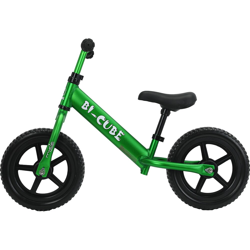 Bicicleta copii fara pedale MYRIA MY7209 Bi-Cube, roata 12", verde