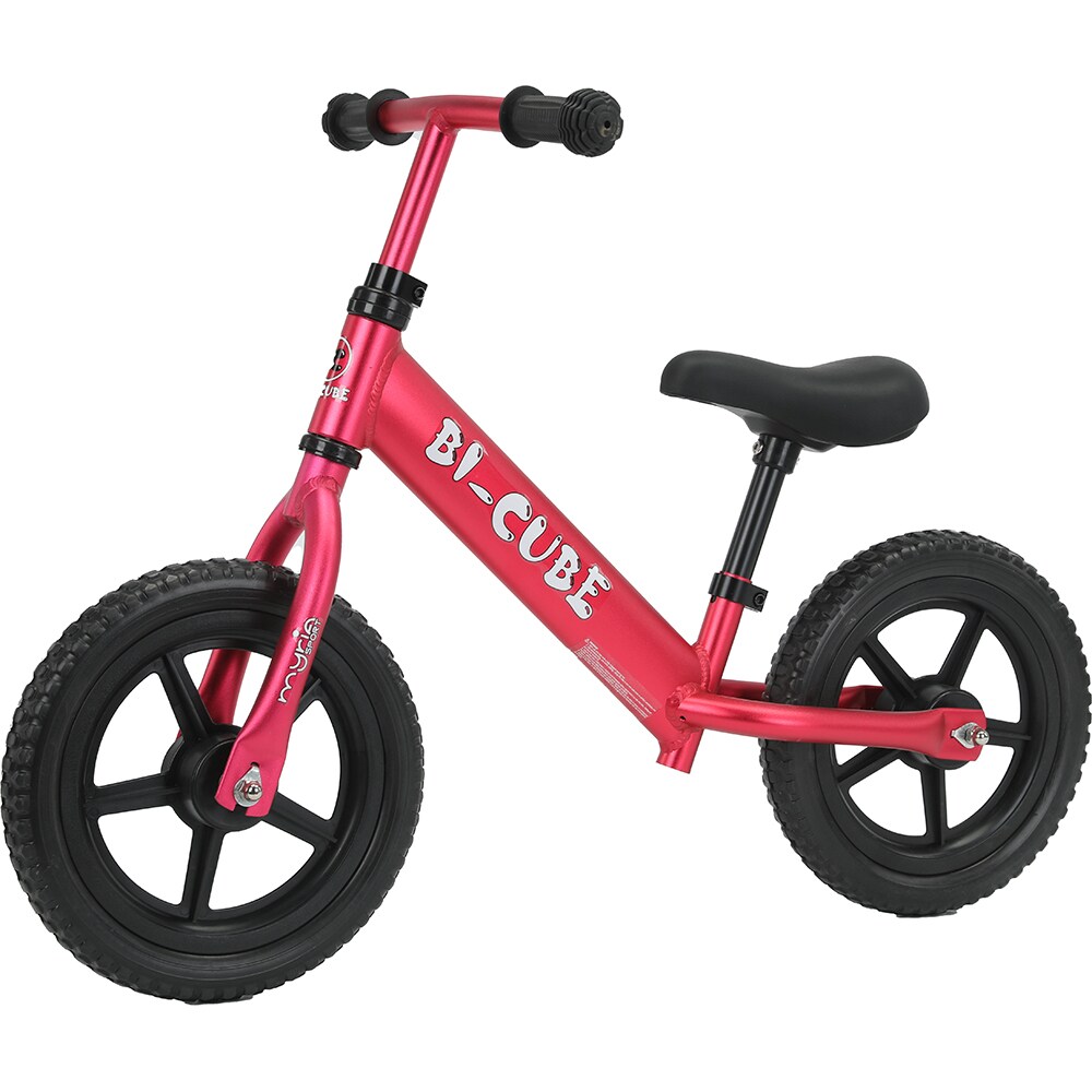 Bicicleta copii fara pedale MYRIA MY7209 Bi-Cube, roata 12", roz