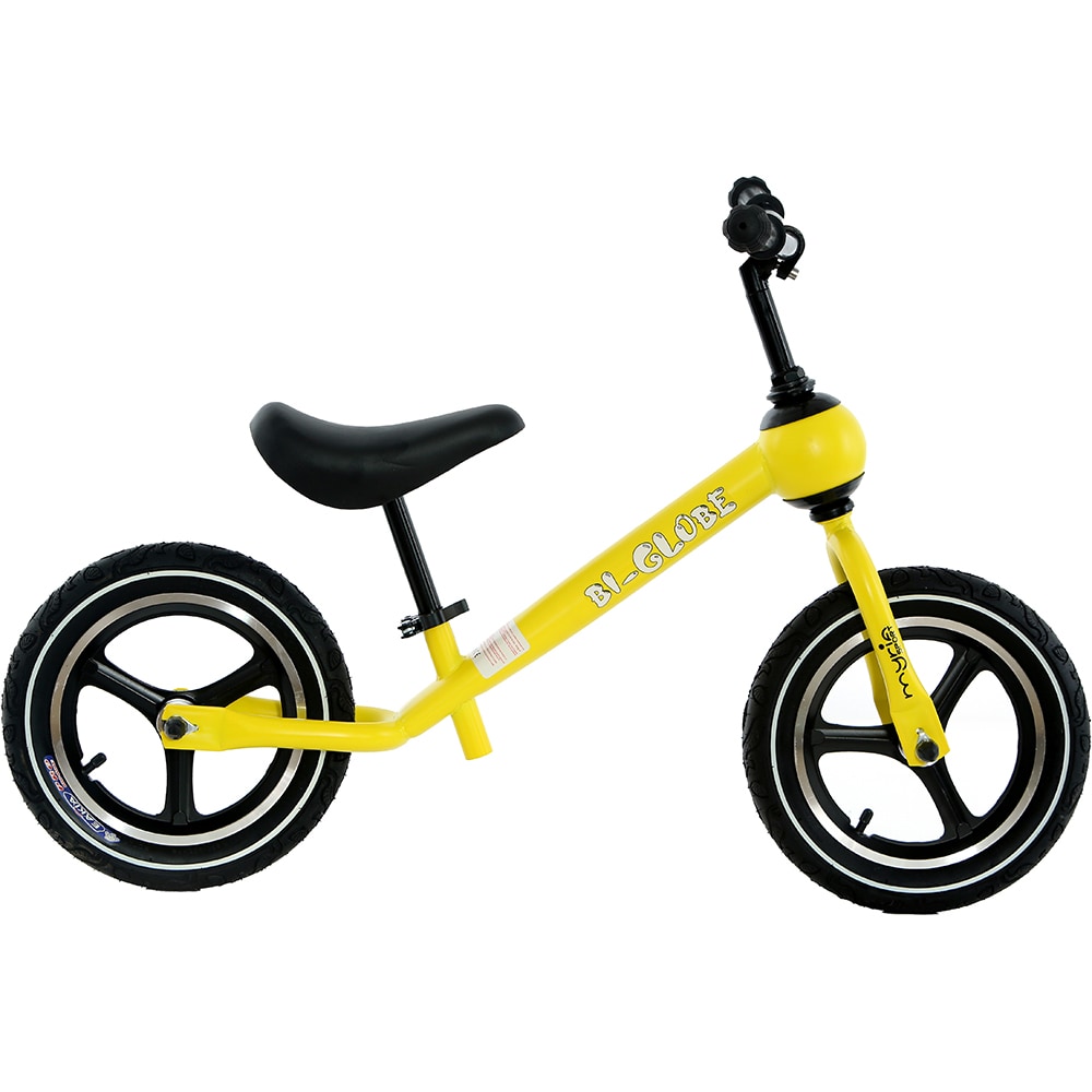 Bicicleta copii fara pedale MYRIA MY7211 Bi-Globe, roata 12", galben