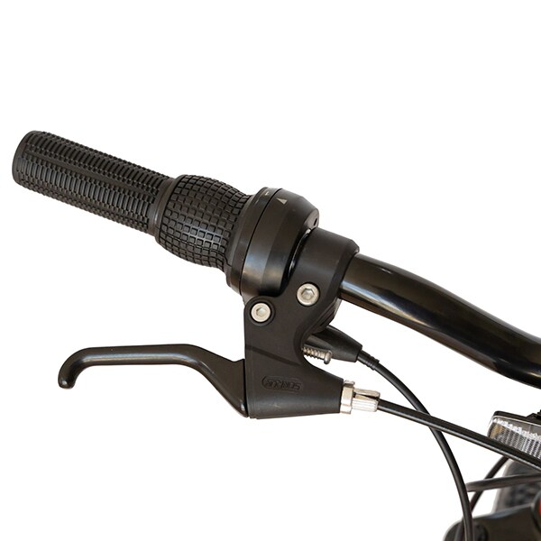 Bicicleta copii MTB RICH R2049ARN, roata 20", 6 viteze, frana V-brake, rosu-negru