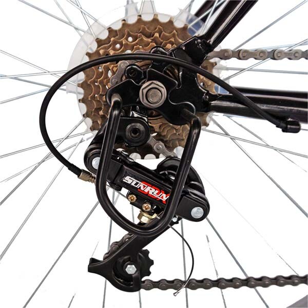 Bicicleta de munte RICH 2673, 26", cadru otel, negru-portocaliu