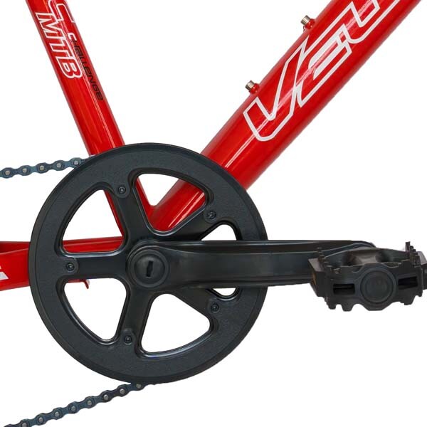 Bicicleta MTB VELORS 2010A, 20", otel, rosu-alb