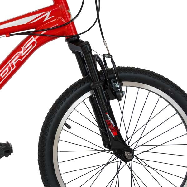 Bicicleta MTB VELORS 2010A, 20", otel, rosu-alb