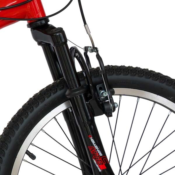 Bicicleta MTB VELORS 2010A, 20", otel, rosu-alb