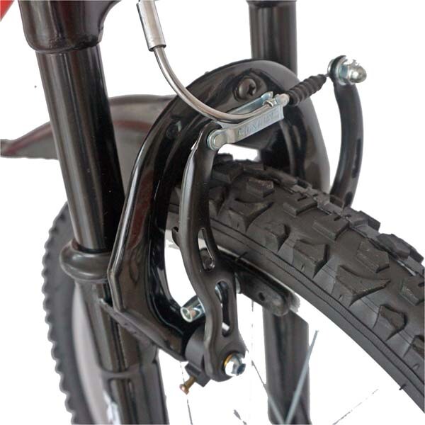 Bicicleta MTB VELORS 2010A, 20", otel, rosu-alb