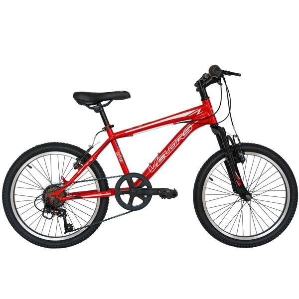 Bicicleta MTB VELORS 2010A, 20", otel, rosu-alb