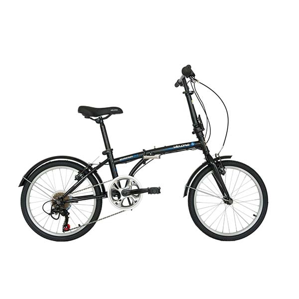 Bicicleta pliabila VELORS Advantage V2054B, 20", cadru otel, negru-albastru