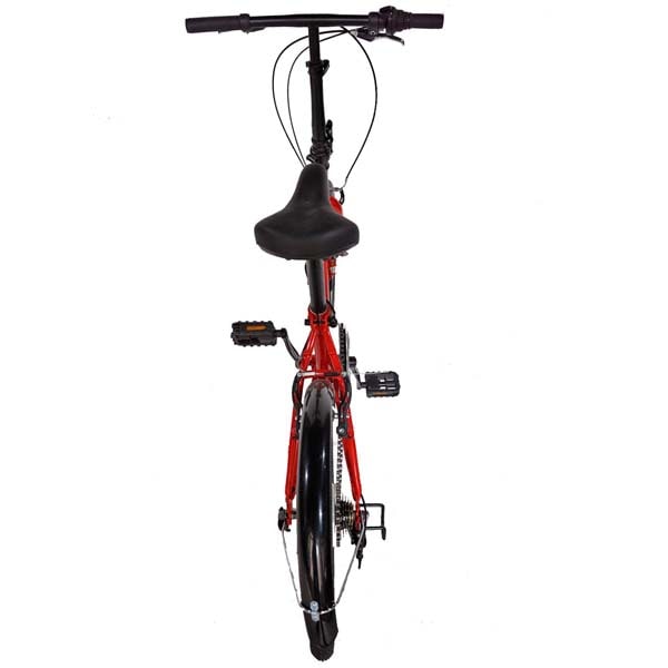 Bicicleta pliabila VELORS Advantage V2054B, 20", cadru otel, rosu-alb 