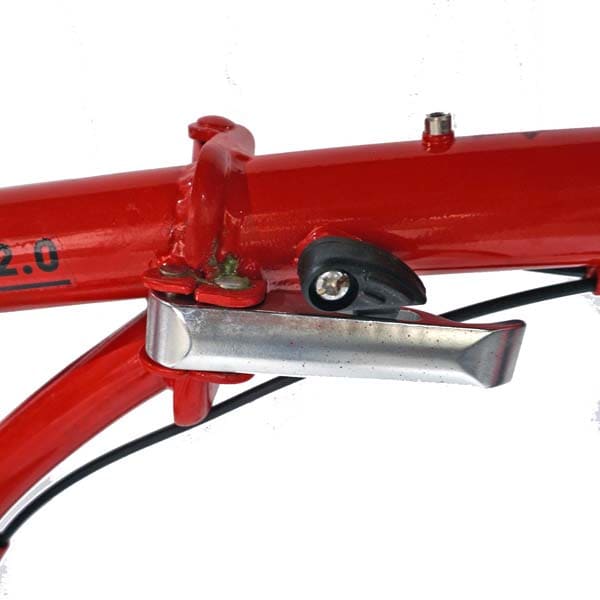 Bicicleta pliabila VELORS Advantage V2054B, 20", cadru otel, rosu-alb 