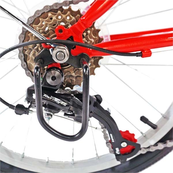 Bicicleta pliabila VELORS Advantage V2054B, 20", cadru otel, rosu-alb 